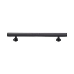 Heritage Brass Cabinet Pull Square Design with Footings 160mm CTC Matt Bronze finish