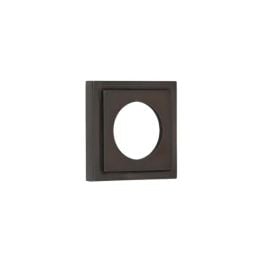 Burlington Square Stepped Outer Rose Dark Bronze - By Frelan Hardware - BUR152DB