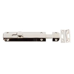 Jedo Architectural Slide Door Bolts 150x35mm Polished Nickel - By Frelan Hardware - JV168PN