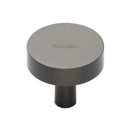 Heritage Brass Cabinet Knob Disc Design 32mm Matt Bronze finish
