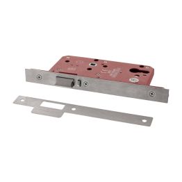 Atlantic DIN Night Latch 60mm backset - Satin Stainless Steel
