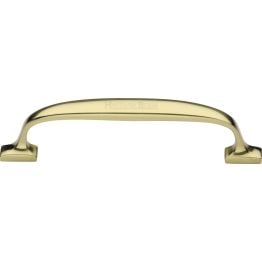 Heritage Brass Cabinet Pull Durham Design 128mm CTC Polished Brass Finish