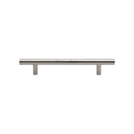 Heritage Brass Cabinet Pull Bar Design 128mm CTC Polished Nickel Finish
