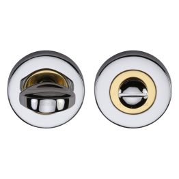 Heritage Brass Thumbturn & Emergency Release Chrome & Brass finish
