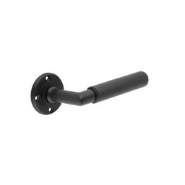Piccadilly Door Handle Black - Roses Sold Separately - By Frelan Hardware - BUR40MB