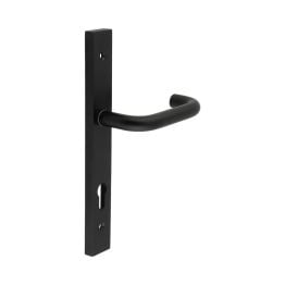 CR-106 Black Multi Point Backplate Door Handle - By Frelan Hardware - CR-106G4MB