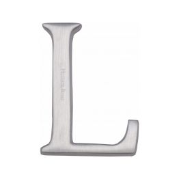Heritage Brass Alphabet L Pin Fix 51mm (2") Satin Chrome Finish