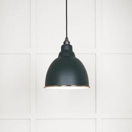 White Gloss Brindley Pendant in Dingle