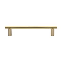 Heritage Brass Door Pull Handle&nbsp;Round Bar Design 336mm&nbsp;Satin Brass Finish