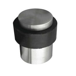 Stainless Steel Floor Mounted Door Stops 40x30mm Satin Stainless Steel - By Frelan Hardware - JSS06