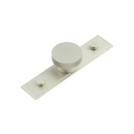 Wenlock Cupboard Knobs 40mm Stepped Backplate Satin Nickel - By Frelan Hardware - HOX-140SN-6090SN