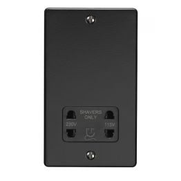 Eurolite Enhance Decorative Shaver Socket Matt Black