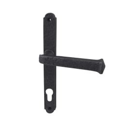 Antique Narrow Plate locksets 92mm Centres 240x28mm Black - By Frelan Hardware - JAB700