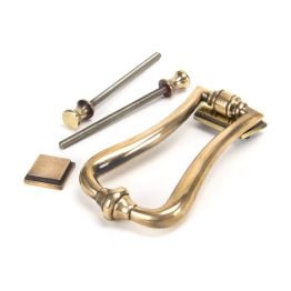 Polished Bronze Slimline Art Deco Door Knocker