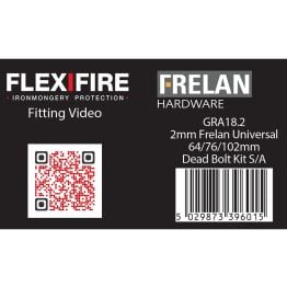 Intumescent Kits for 64,76 & 102mm HD Deadbolts 2mm 60 Minute - By Frelan Hardware - GRA18.2