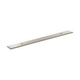 Millhouse Brass Long Wide Cabinet Handle Backplate 128mm - Satin Nickel