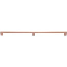 Heritage Brass Cabinet Pull Metro Design 480mm CTC Satin Rose Gold Finish