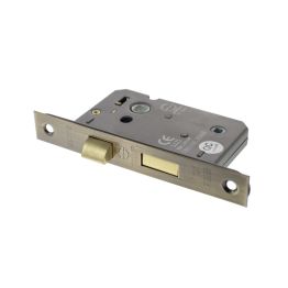 Atlantic Bathroom Lock [CE] 2.5" - Antique Brass