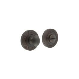 Burlington Turns & Releases Inner 1 Reeded Rose Dark Bronze - By Frelan Hardware - BUR-80DB-53DB