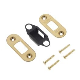 Jedo Radiused Accessory Packs for Heavy Duty Tubular Deadbolts Brass Finish - By Frelan Hardware - JL-ACDRPVD