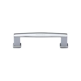 Heritage Brass Cabinet Pull Vintage Design 102mm CTC Polished Chrome Finish