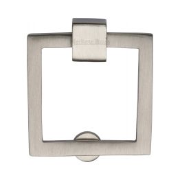 Heritage Brass Square Drop Pull Satin Nickel finish