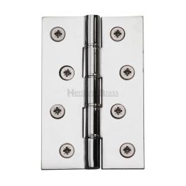 Heritage Brass Hinge Brass with Phosphor Washers 4" x 2 5/8" Polished Chrome finish
