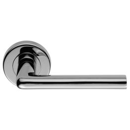 Serozzetta Uno Lever On Round Rose - Polished Chrome