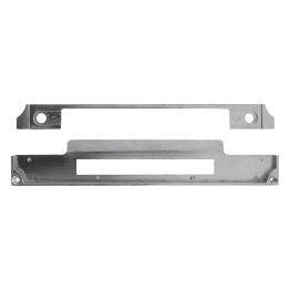 Atlantic DIN Rebate Kit for Fixed Plate Euro Profile, Bathroom Lock, Latch, Euro Deadlock - Satin Stainless Steel