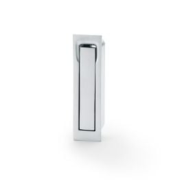 Alexander & Wilks - Square Sliding Door Edge Pull - Satin Chrome