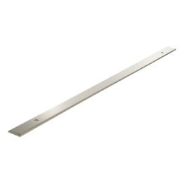 Millhouse Brass Long Wide Cabinet Handle Backplate 320mm - Satin Nickel