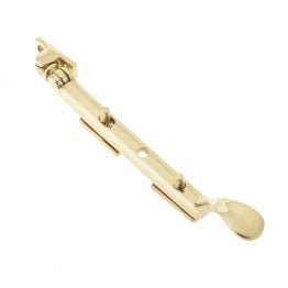 Victorian Casement Stays 200mm Polished Brass - By Frelan Hardware - JV44APB