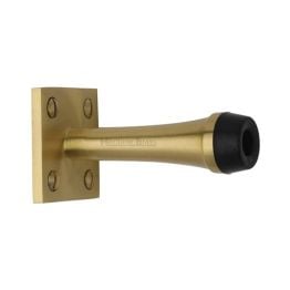 Heritage Brass Wall Mounted Door Stop 3" Satin Brass finish