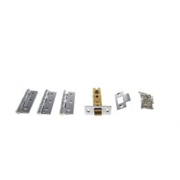 Atlantic Latch Pack [CE] 3" (Latch x1) + 3"x2" (Hinge x3) - Polished Chrome