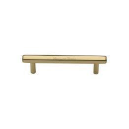 Heritage Brass Cabinet Pull Hexagon Design 96mm CTC Polished Brass finish