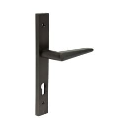 CR-107 Dark Bronze Multi Point Backplate Door Handle - By Frelan Hardware - CR-107G4DB