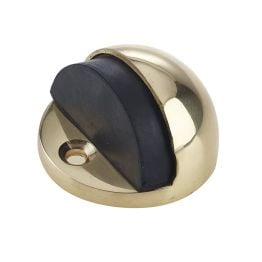 Jedo Oval Floor Mounted Door Stop 46x26mm Polished Brass - By Frelan Hardware - JV86PB