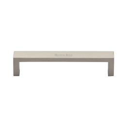 Heritage Brass Cabinet Pull Wide Metro Design 128mm CTC Satin Nickel Finish