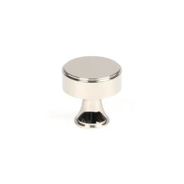 Polished Nickel Scully Cabinet Knob - 25mm