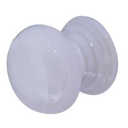 Jedo Porcelain Cupboard Knobs 33mm White - By Frelan Hardware - JC15