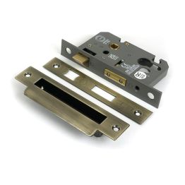 Aged Brass 3" Euro Profile Sash Lock