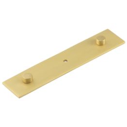 Fanshaw Backplate for Cupboard Knobs 140x30mm Satin Brass - By Frelan Hardware - HOX5090SB