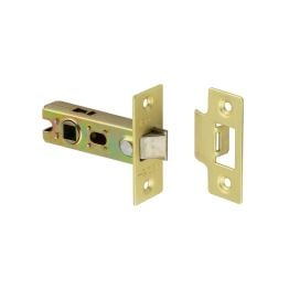 64mm Satin Brass Tubular Latch - By Frelan Hardware - JL120SB