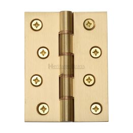 Heritage Brass Hinge Brass with Phosphor Washers 4" x 3" Satin Brass finish