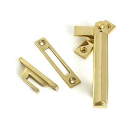 Polished Brass Locking Art Deco Fastener - RH