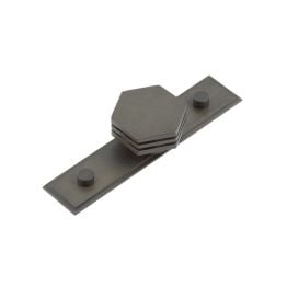 Nile Cupboard Knobs 40mm Stepped Dark Bronze - By Frelan Hardware - HOX-340DB-6090DB