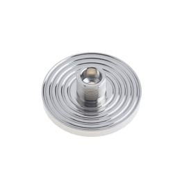 Burlington Reeded Bases to Suit Wall Mounted Doorstops Polished Nickel - By Frelan Hardware - BUR974PN