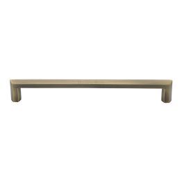 Heritage Brass Cabinet Pull Hex Profile Design 203mm CTC Antique Brass Finish