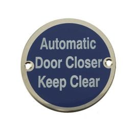 Stainless Steel Automatic Door Closer Keep Clear 75mm Polished Stainless Steel - By Frelan Hardware - JS111PSS