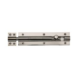 Heritage Brass Door Bolt Straight 6" x 1.5" Polished Nickel finish